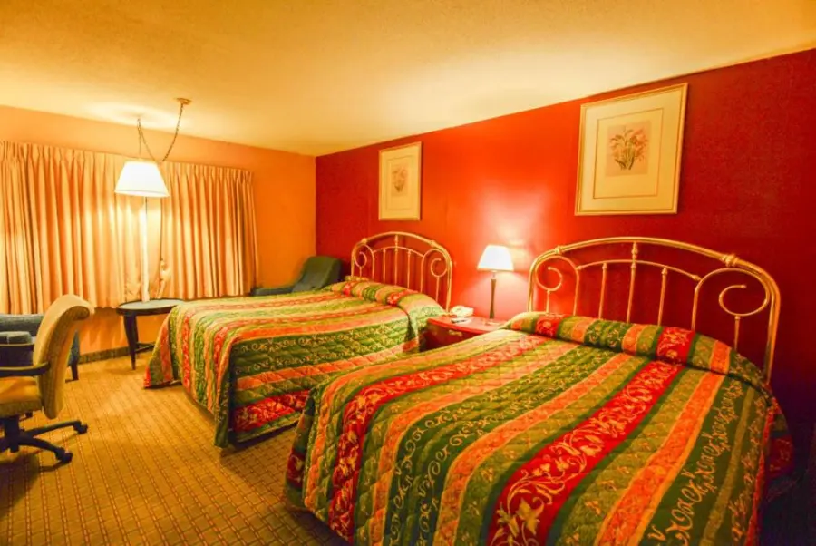 Room with two beds